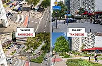 Zielona aleja Jana Pawła II z nową ścieżką rowerową