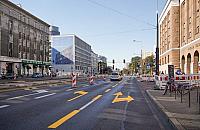 Trwa budowa drogi dla rowerów w alei "Solidarności". Zmiany w ruchu od 3 listopada