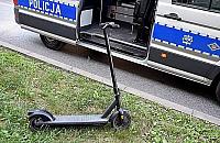 Strażnicy miejscy pomogli rannemu po wypadku na hulajnodze